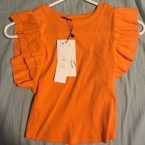Zara orange top brand new with tags